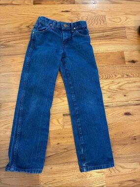 Wrangler Men's Dark Blue Straight Jeans
